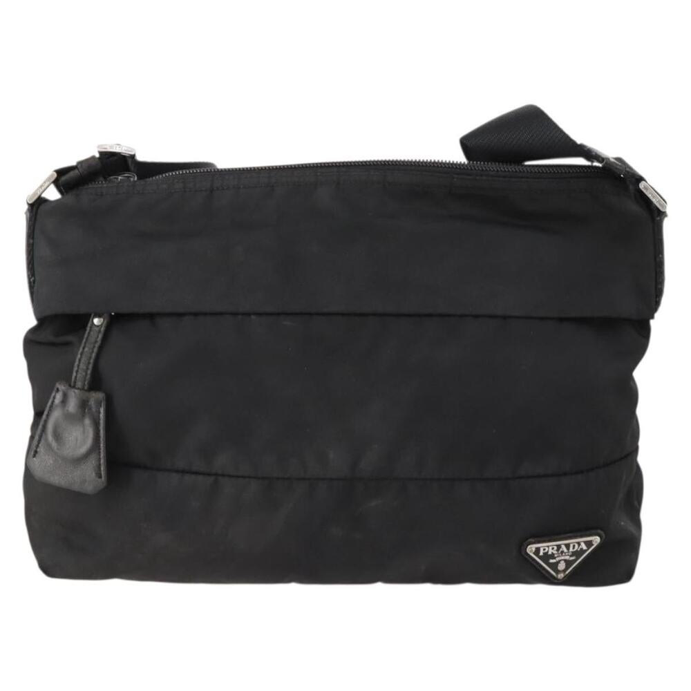 Prada Nylon Shoulder Bag Black